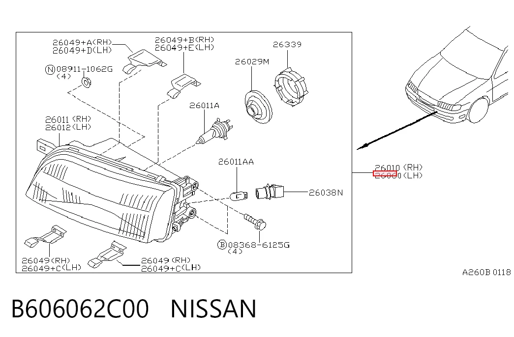 Comprar Faro izquierdo Nissan Sunny III N14 a bajo precio