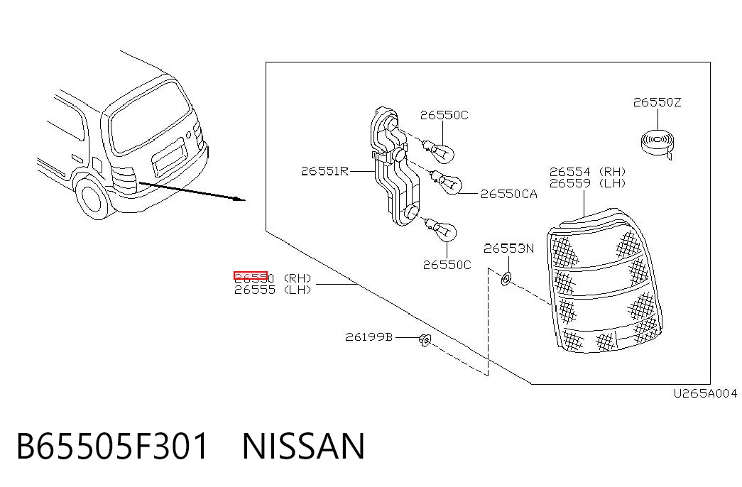  Piloto trasero derecho Nissan Micra 