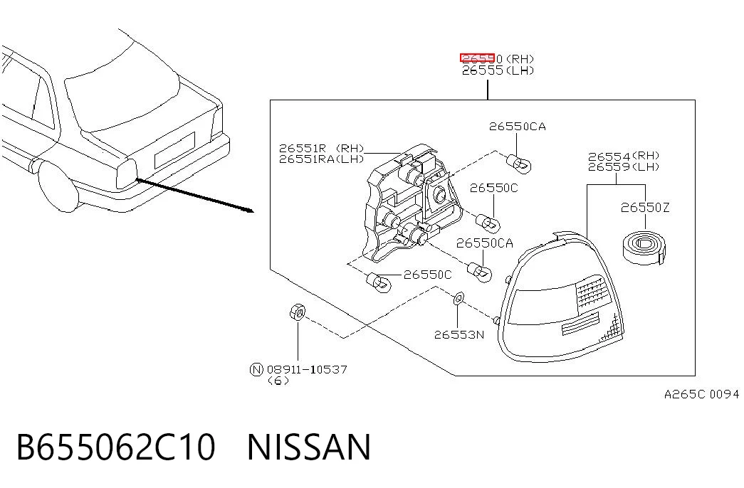 B655062C10 Nissan/Infiniti