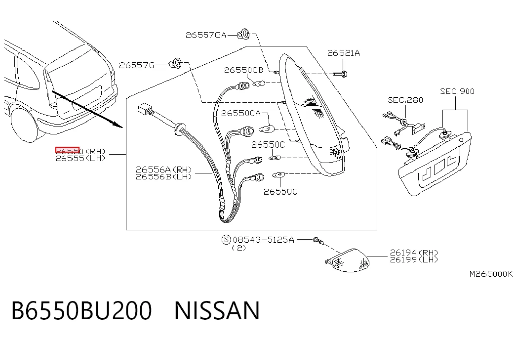 Piloto trasero derecho Nissan Almera TINO monovolumen (V10) (2000 - 2005) precio, desde 72,60 EUR