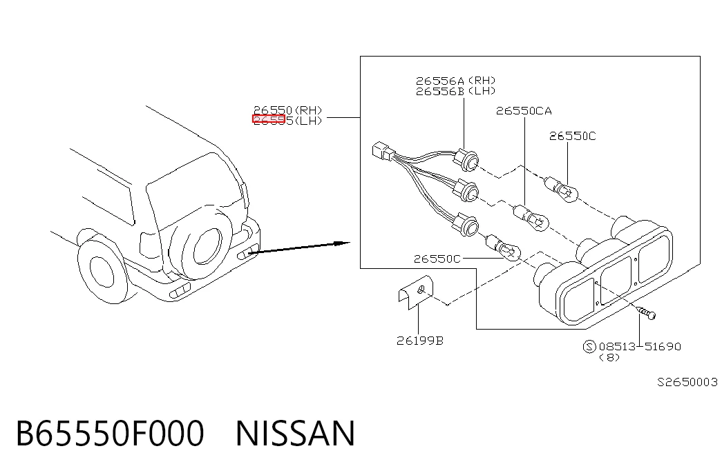B65550F000 Nissan/Infiniti