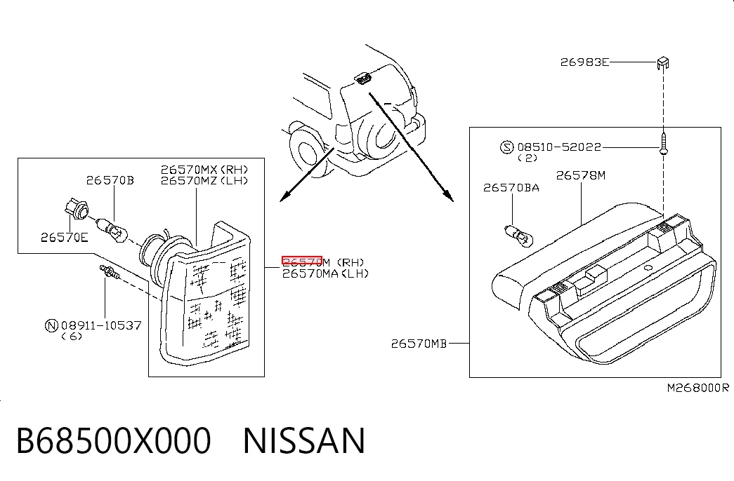 B68500X000 Nissan/Infiniti