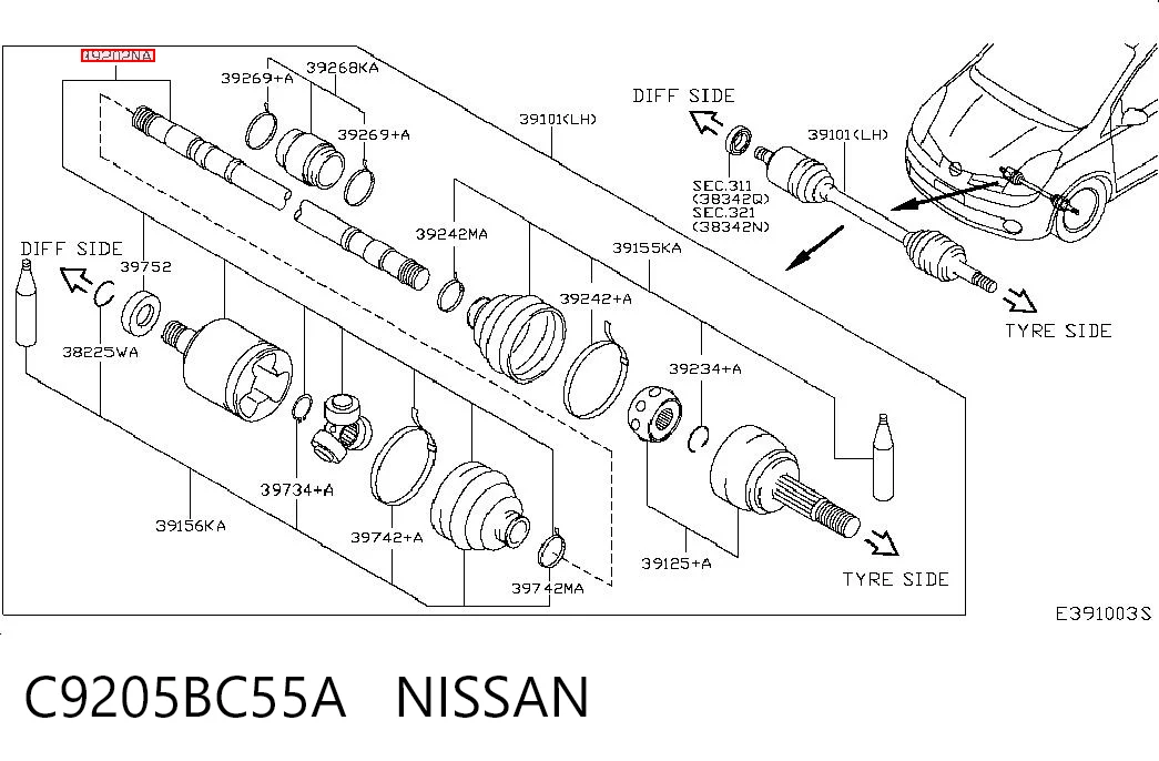 C9205BC55A Nissan/Infiniti