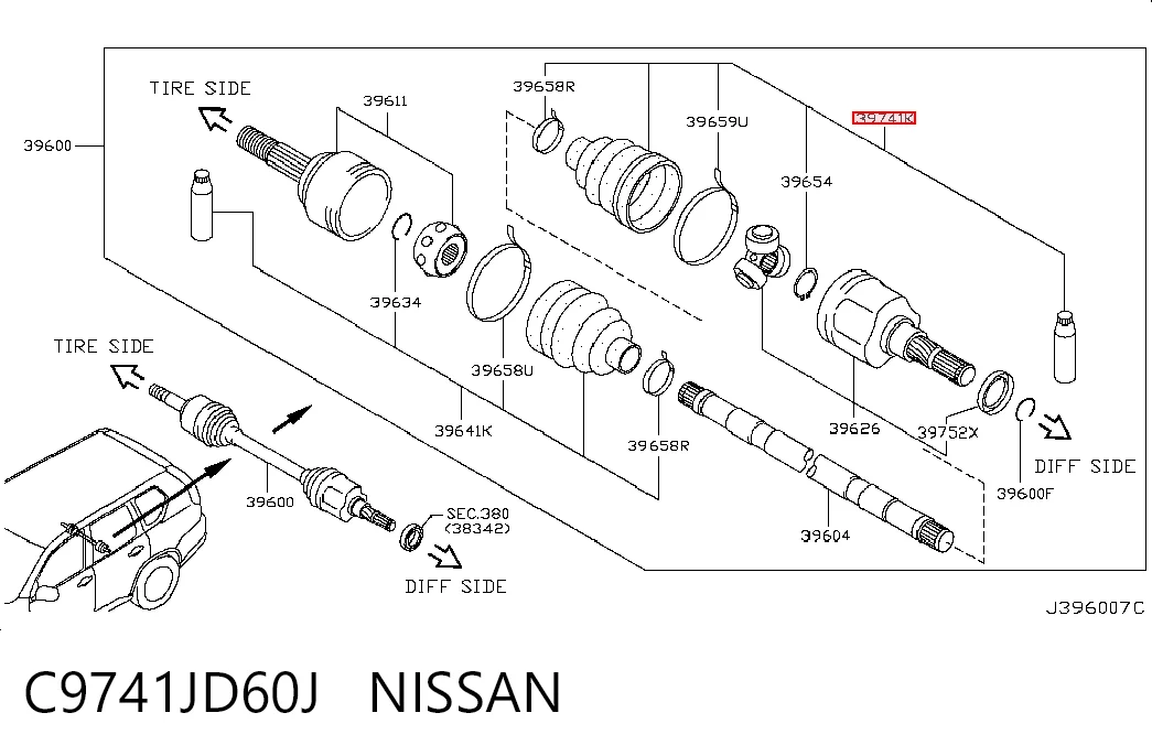 C9741JD60J Nissan/Infiniti