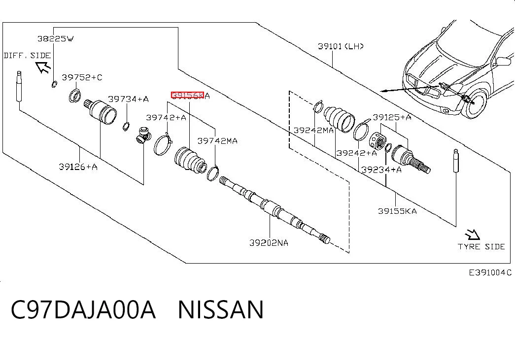 C97DAJA00A Nissan/Infiniti