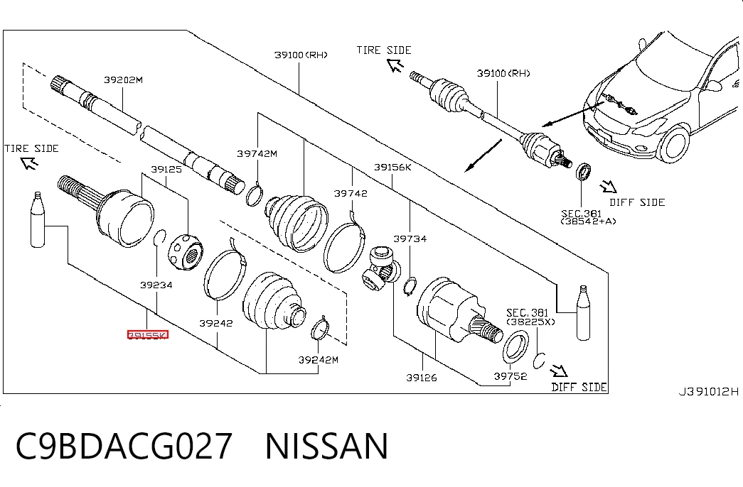C9BDACG027 Nissan/Infiniti
