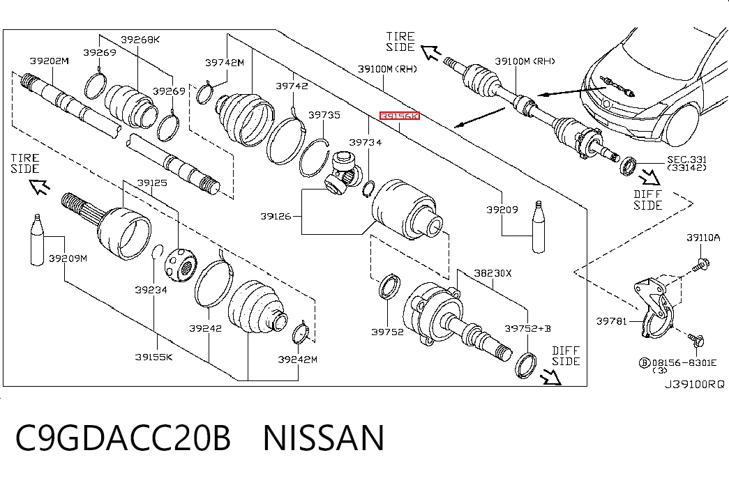 C9GDACC20B Nissan/Infiniti