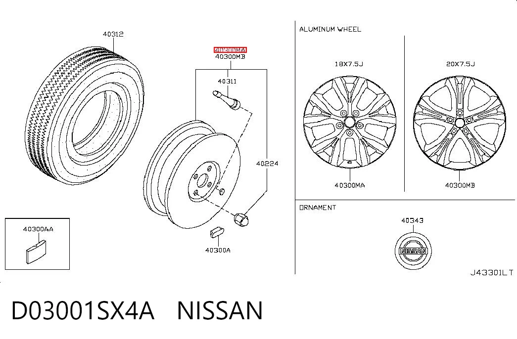 Comprar Llantas de aleación Nissan Murano  Z51 a bajo precio