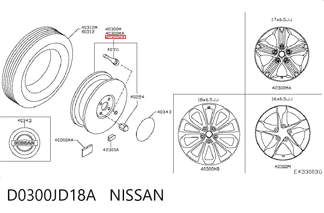 D0300JD18A Nissan/Infiniti