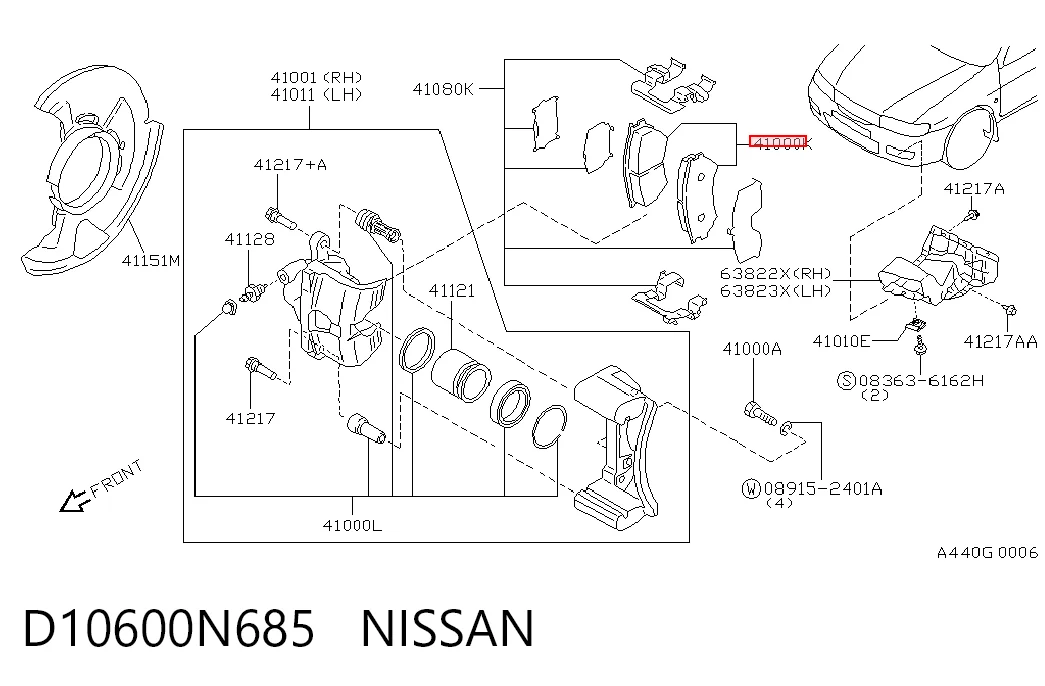 D10600N685 Nissan/Infiniti