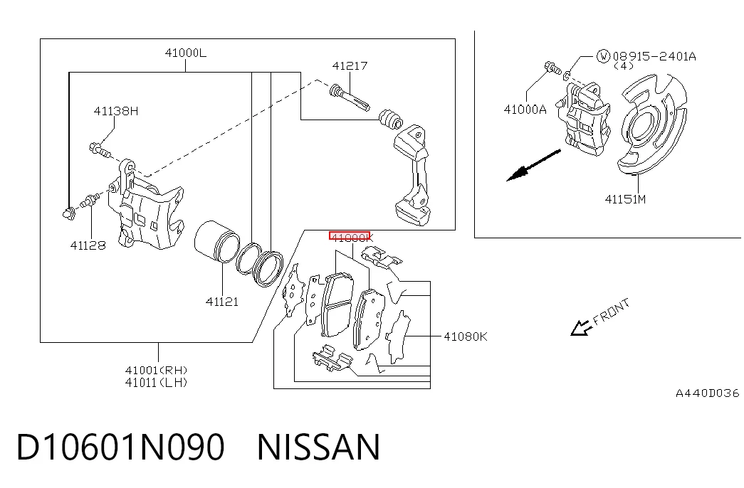 D10601N090 Nissan/Infiniti