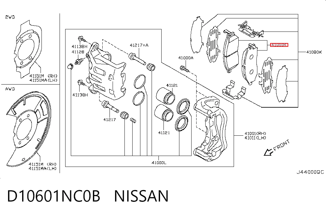 D10601NC0B Nissan/Infiniti