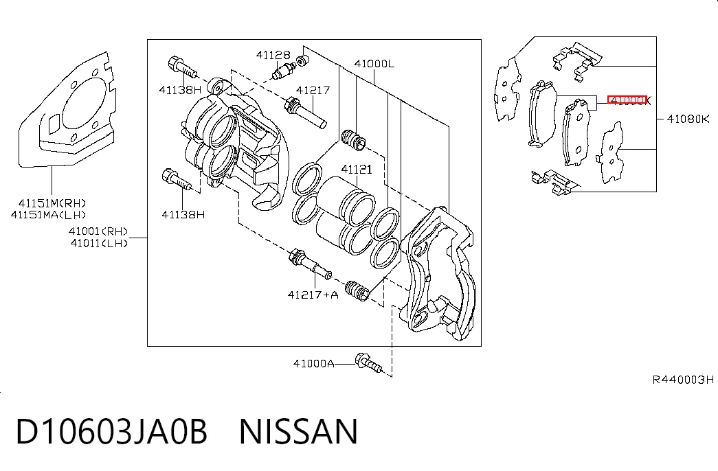 D10603JA0B Nissan/Infiniti