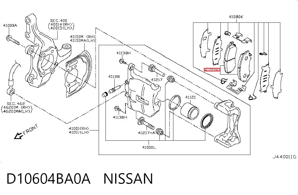 D10604BA0A Nissan/Infiniti