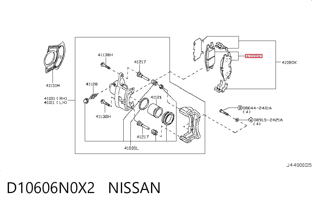 Juego de pastillas de freno Nissan Almera sedán comprar en España