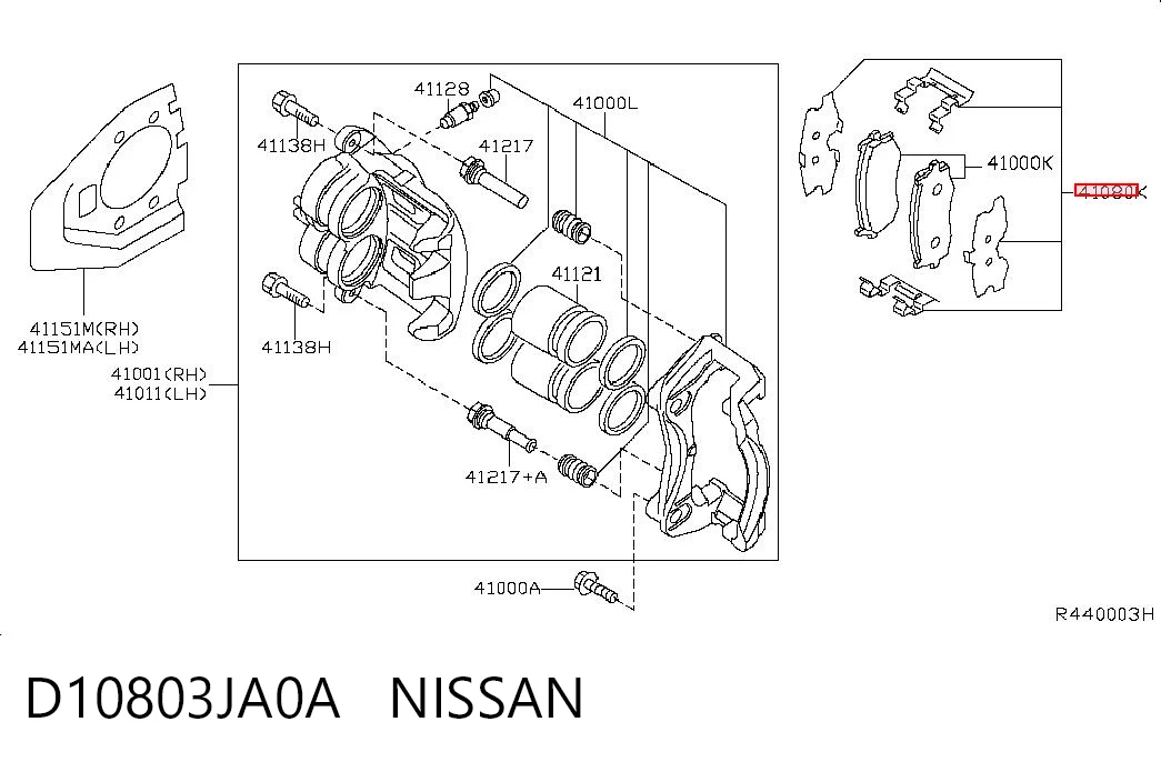 D10803JA0A Nissan/Infiniti