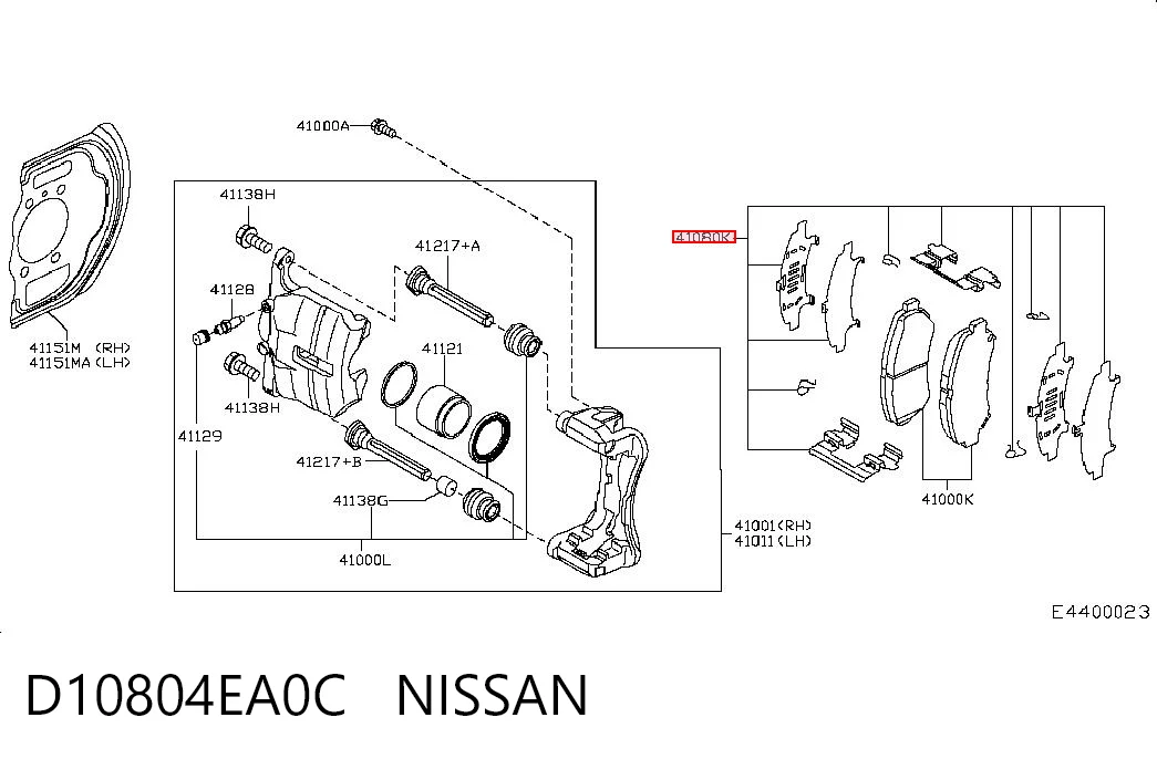 D10804EA0C Nissan/Infiniti
