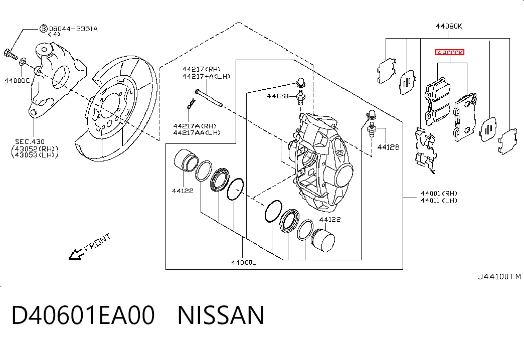 D40601EA00 Nissan/Infiniti