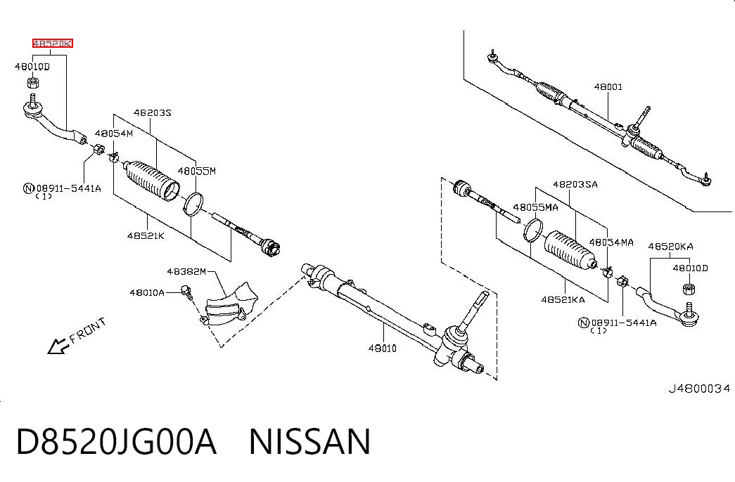 D8520JG00A Nissan/Infiniti