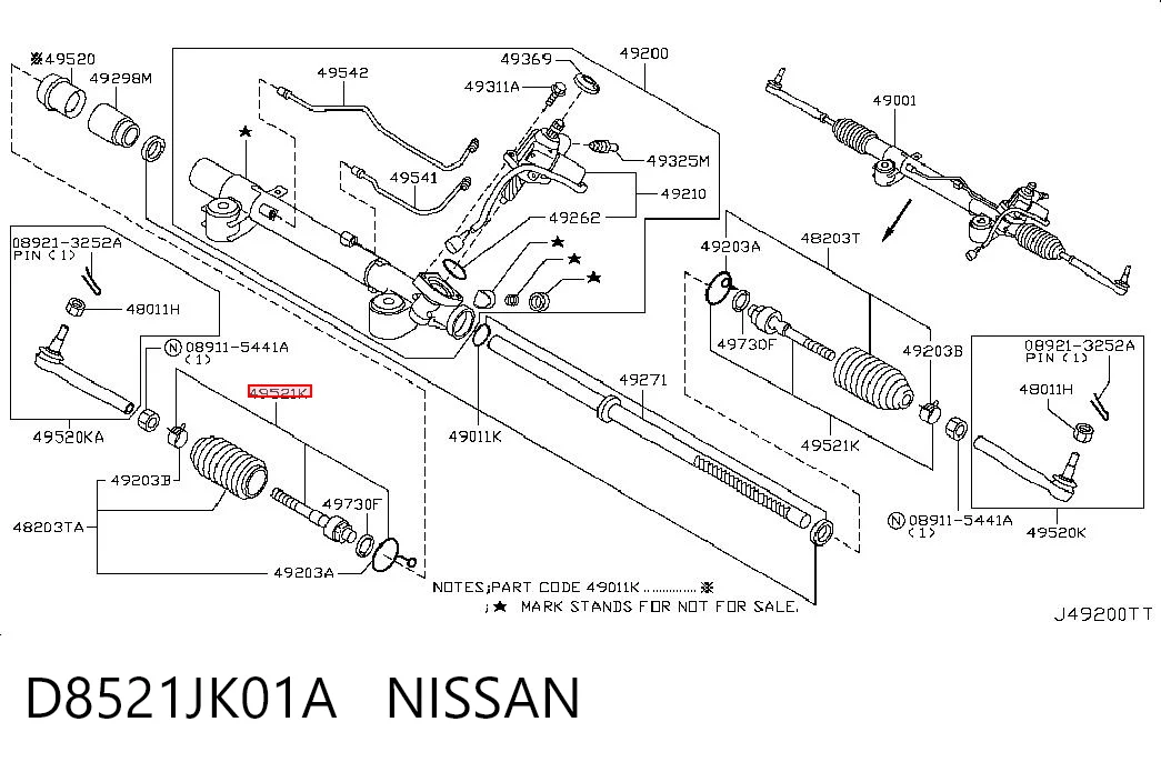 D8521JK01A Nissan/Infiniti