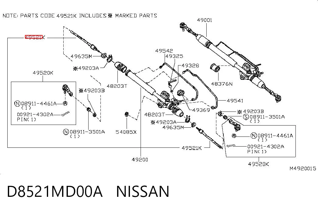 Barra de acoplamiento para Nissan Cabstar F24M
