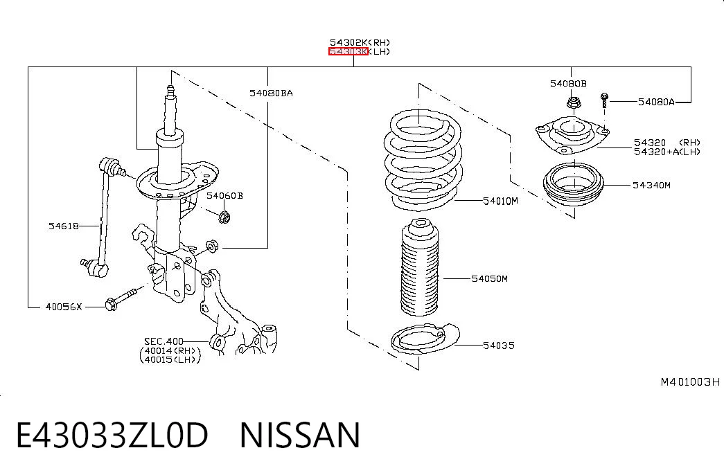 E43033ZL0D Nissan/Infiniti