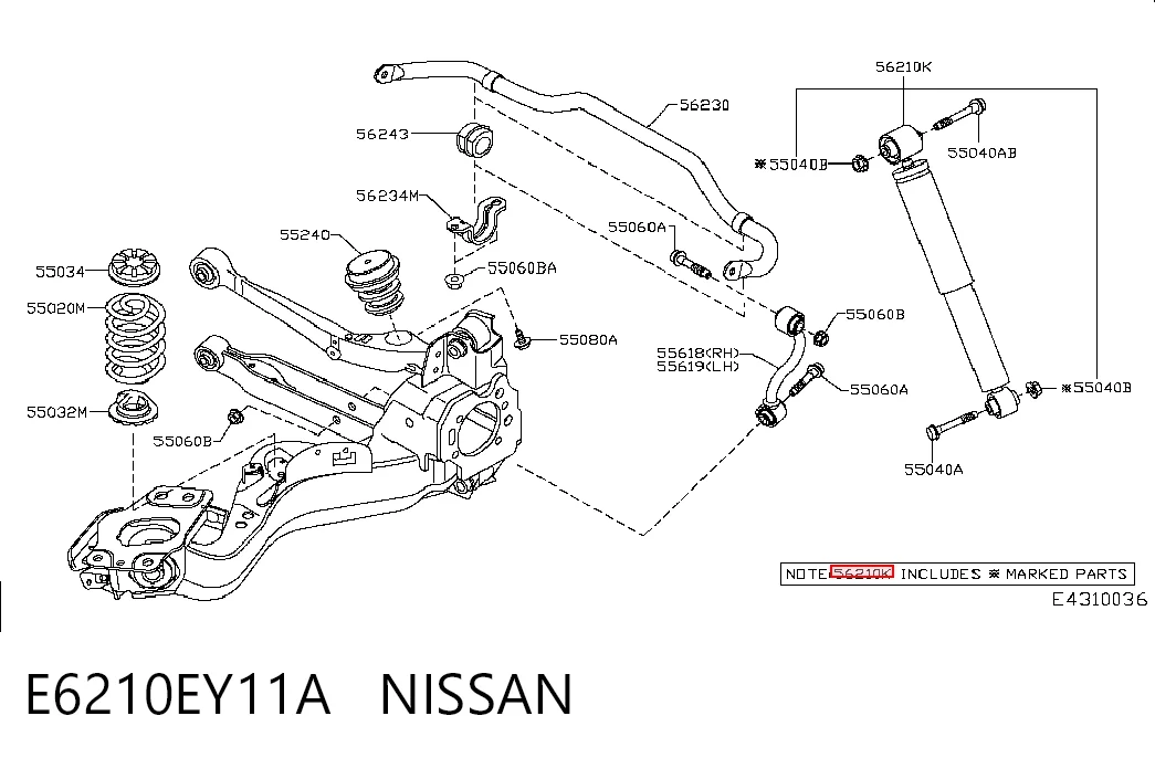 E6210EY11A Nissan/Infiniti