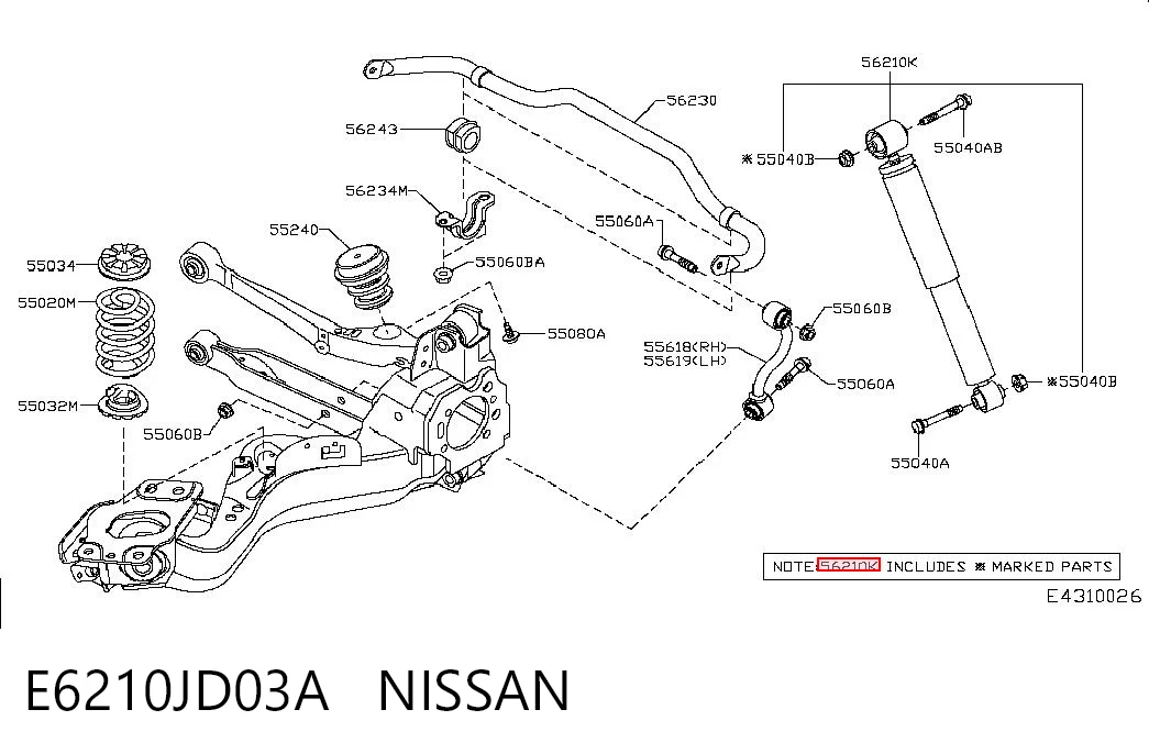 E6210JD03A Nissan/Infiniti