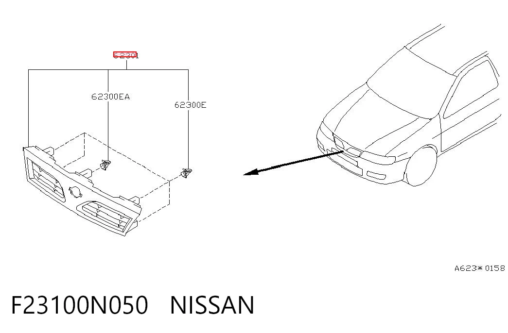  Parrilla Nissan Almera 1