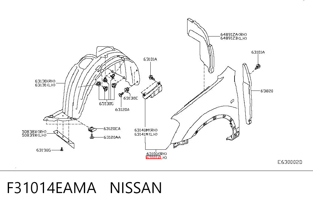 Comprar Aleta delantera izquierda Nissan Qashqai II J11