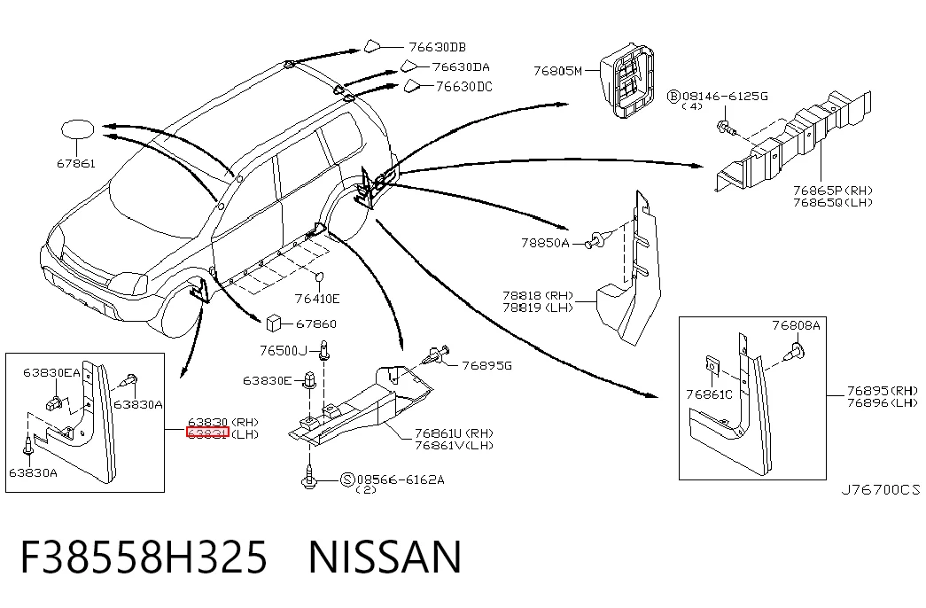 Faldillas delanteras Nissan X-Trail  (2001-2007)