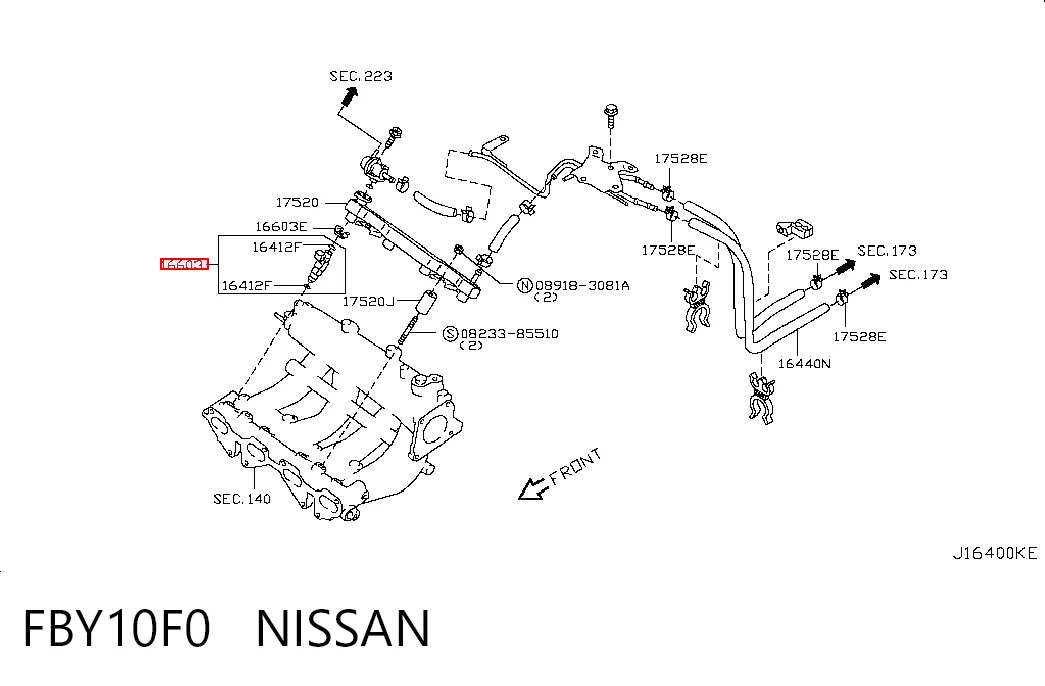Inyector de combustible para Nissan Almera CLASSIC B10RS