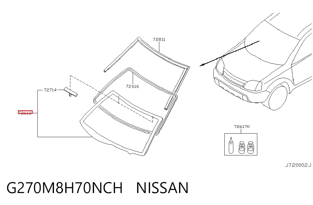 Parabrisas para Nissan X-Trail T30