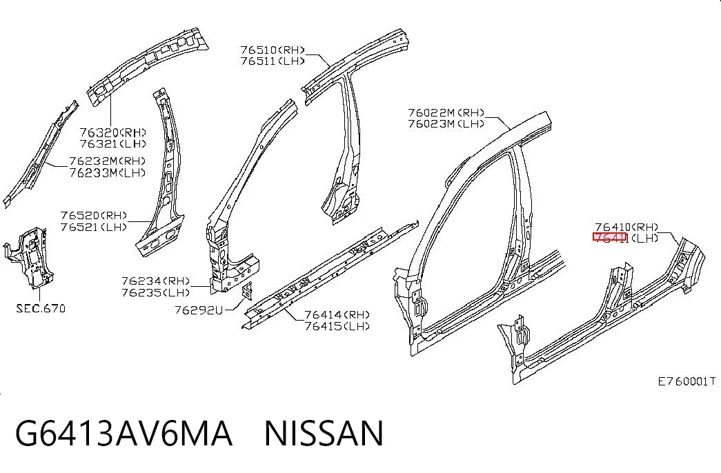 G6413AV6MA Nissan/Infiniti