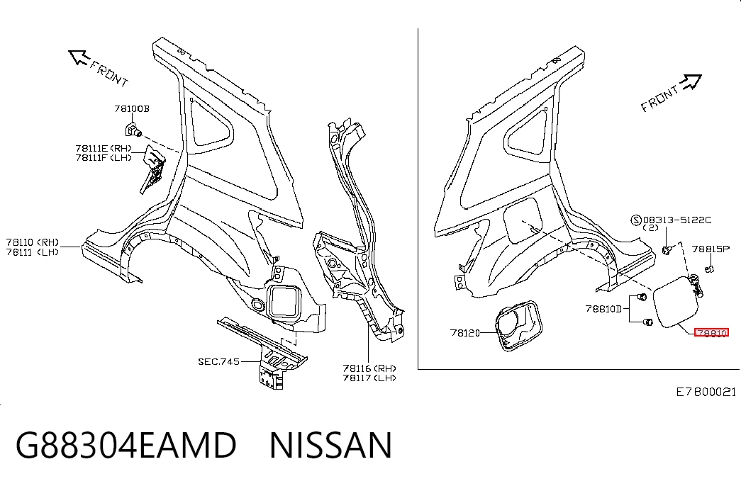 Comprar Tapa de la gasolina Nissan Qashqai II J11
