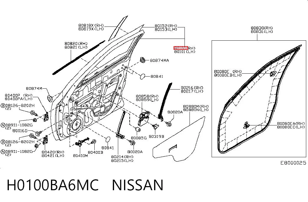H0100BA6MC Nissan/Infiniti