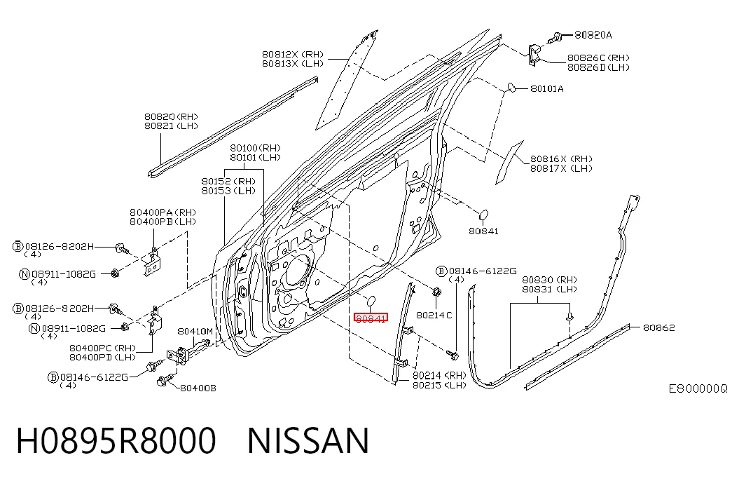 H0895R8000 Nissan/Infiniti