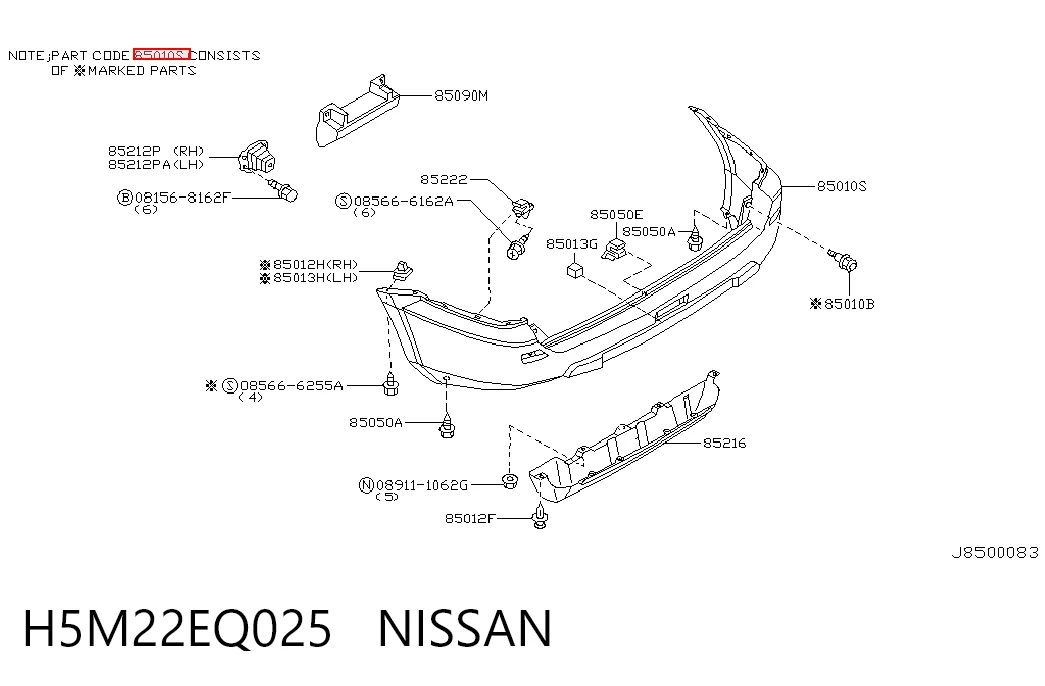 Comprar Parachoques trasero Nissan X-Trail  T30 a bajo precio