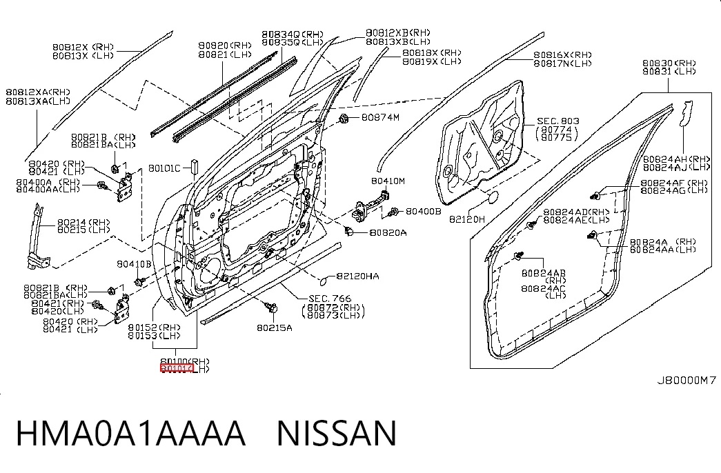 Puerta de coche, delantera, izquierda Nissan Murano SUV (Z51) (2008 - 2014) precio, desde 151,19 EUR