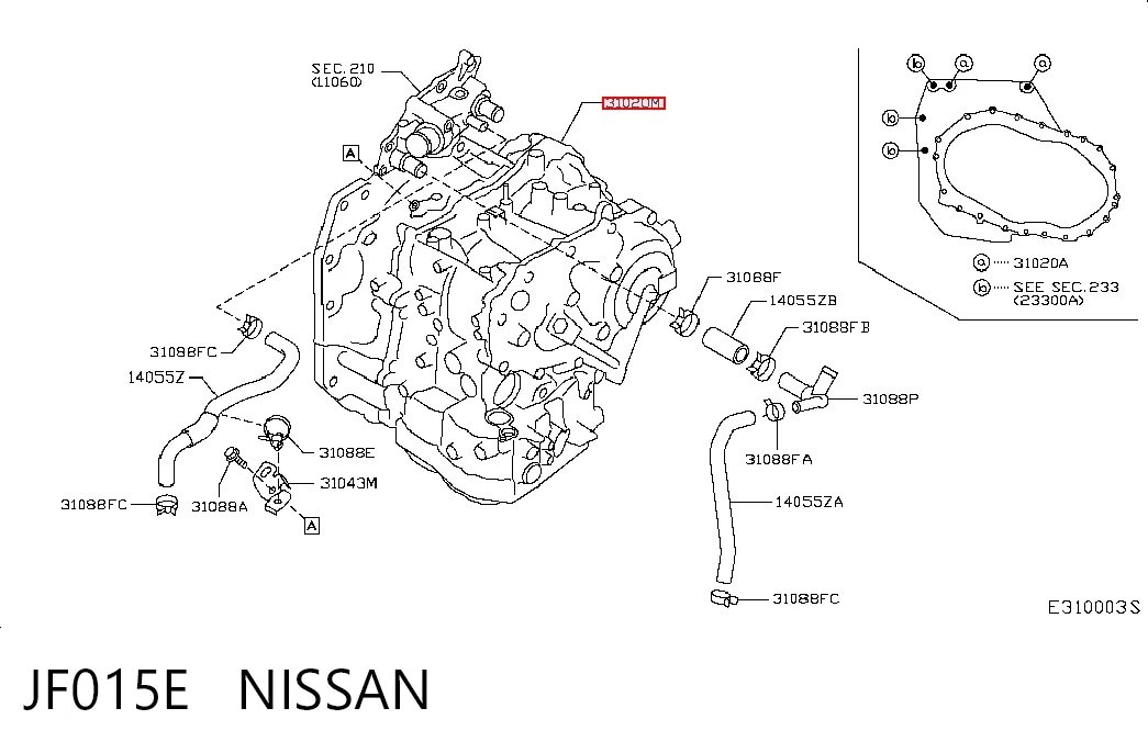 JF015E Nissan/Infiniti Transmisión automática
