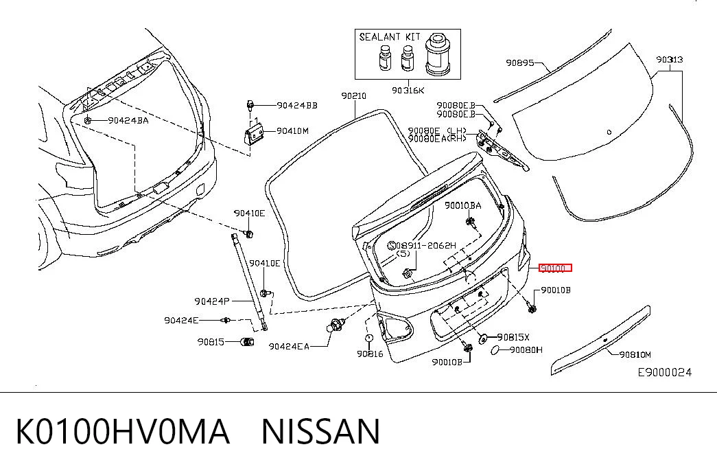 K0100HV0MA Nissan/Infiniti