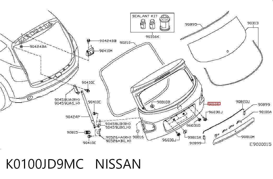 K0100JD9MC Nissan/Infiniti