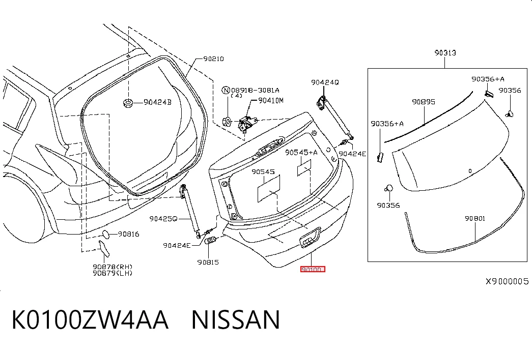 Puertas traseras Nissan Tiida hatchback (C11X) (2004 - 2014) precio, desde 341,22 EUR
