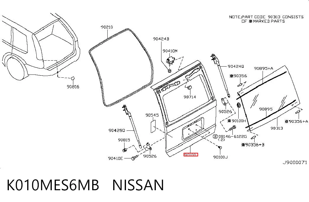 Puertas traseras Nissan X-Trail SUV (T30) (2001 - 2007) precio, desde 418,18 EUR