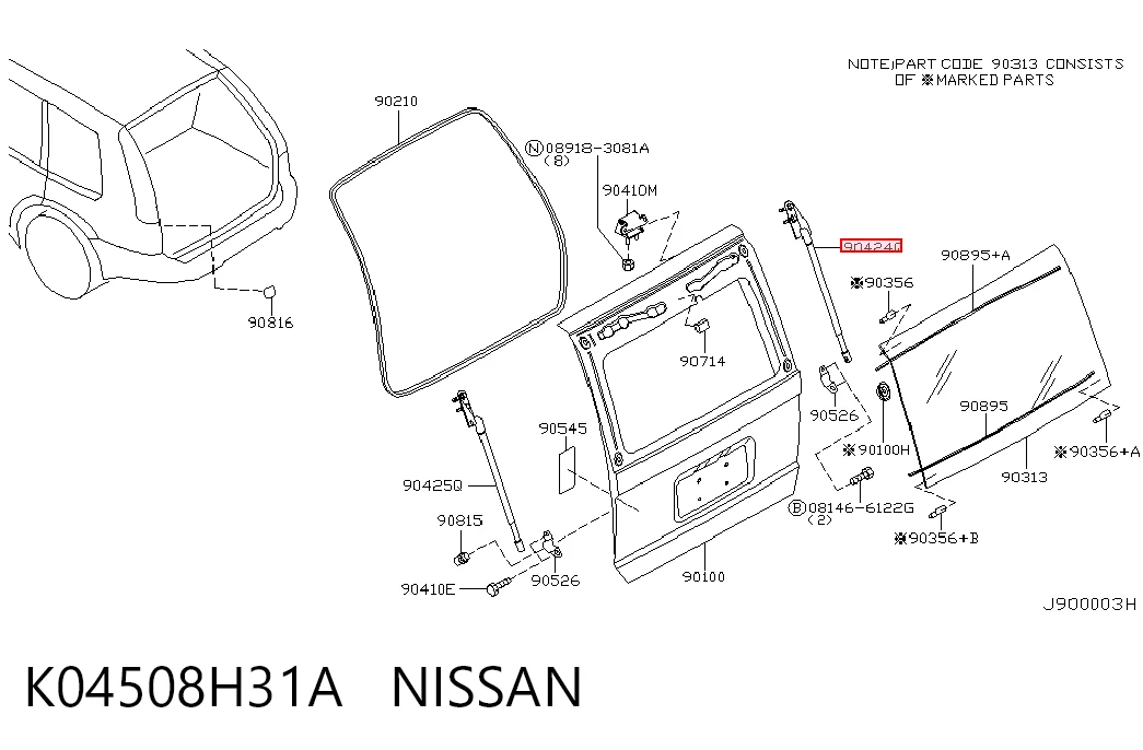 K04508H31A Nissan/Infiniti