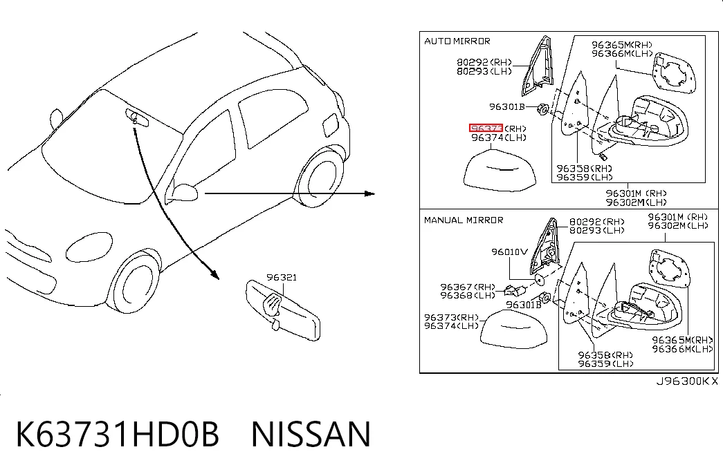 K63731HD0B Nissan/Infiniti