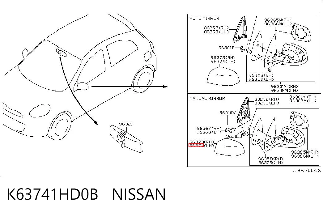 K63741HD0B Nissan/Infiniti