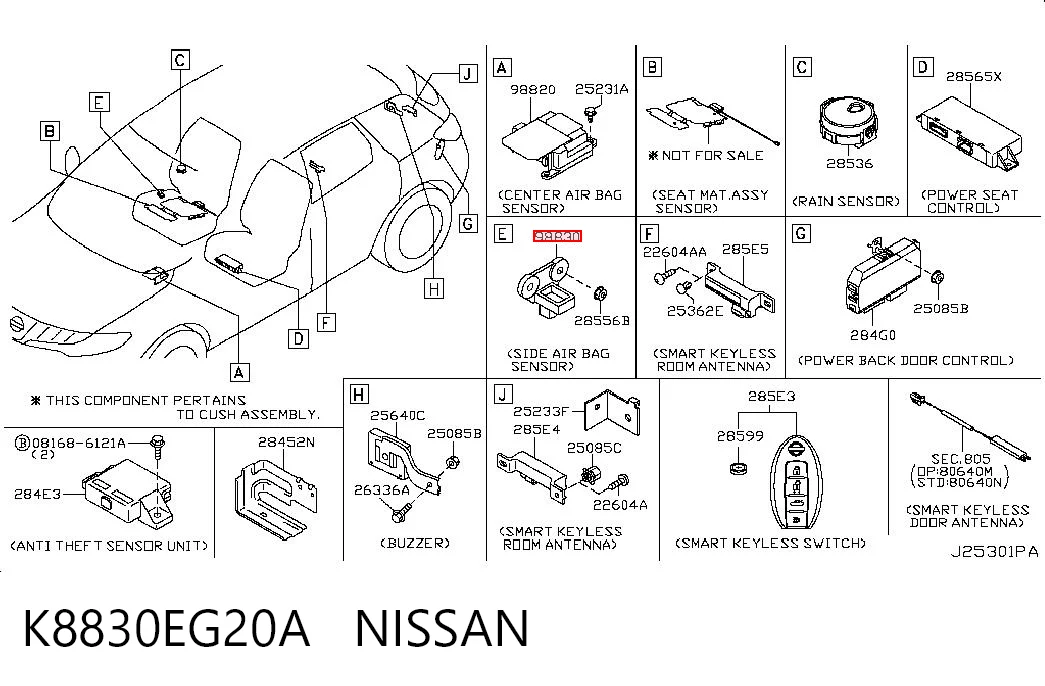 K8830EG20A Nissan/Infiniti