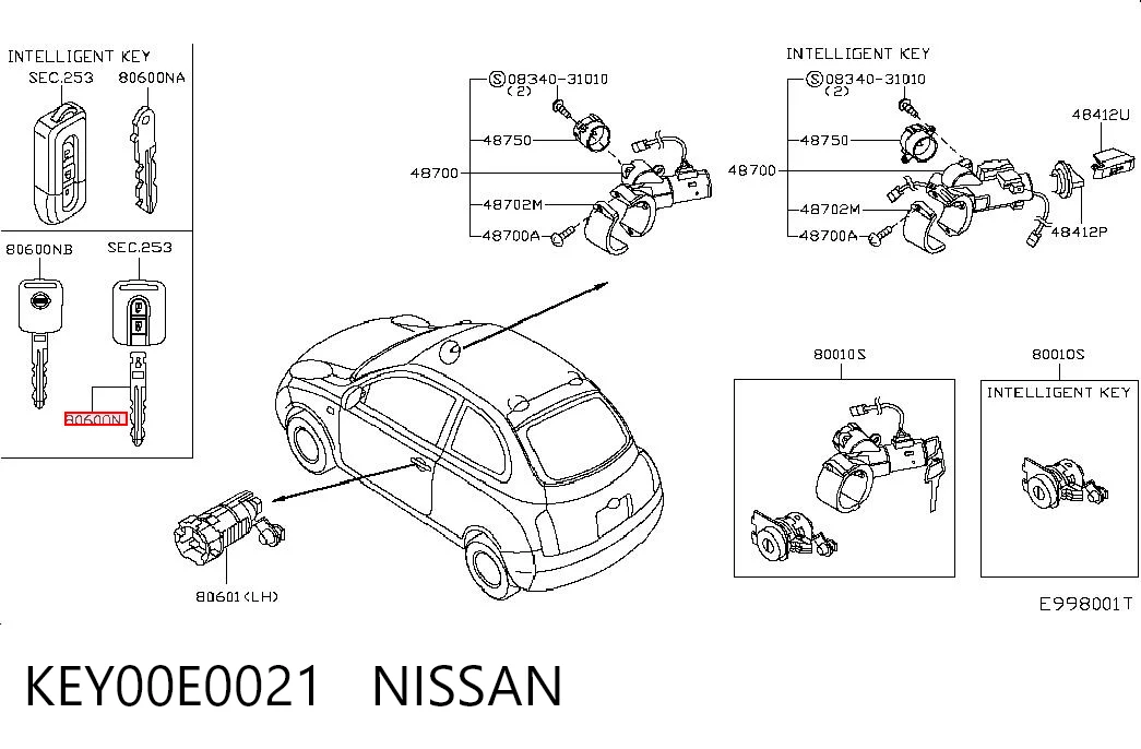 KEY00E0021 Nissan/Infiniti