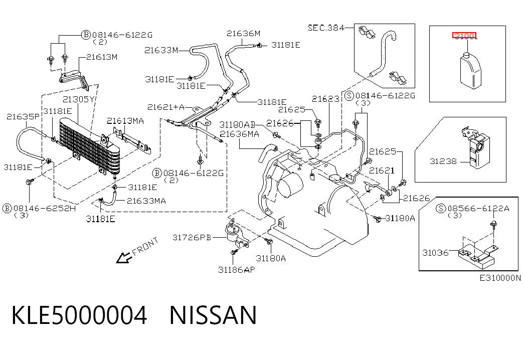 Aceite de transmisión NISSAN KLE5000004